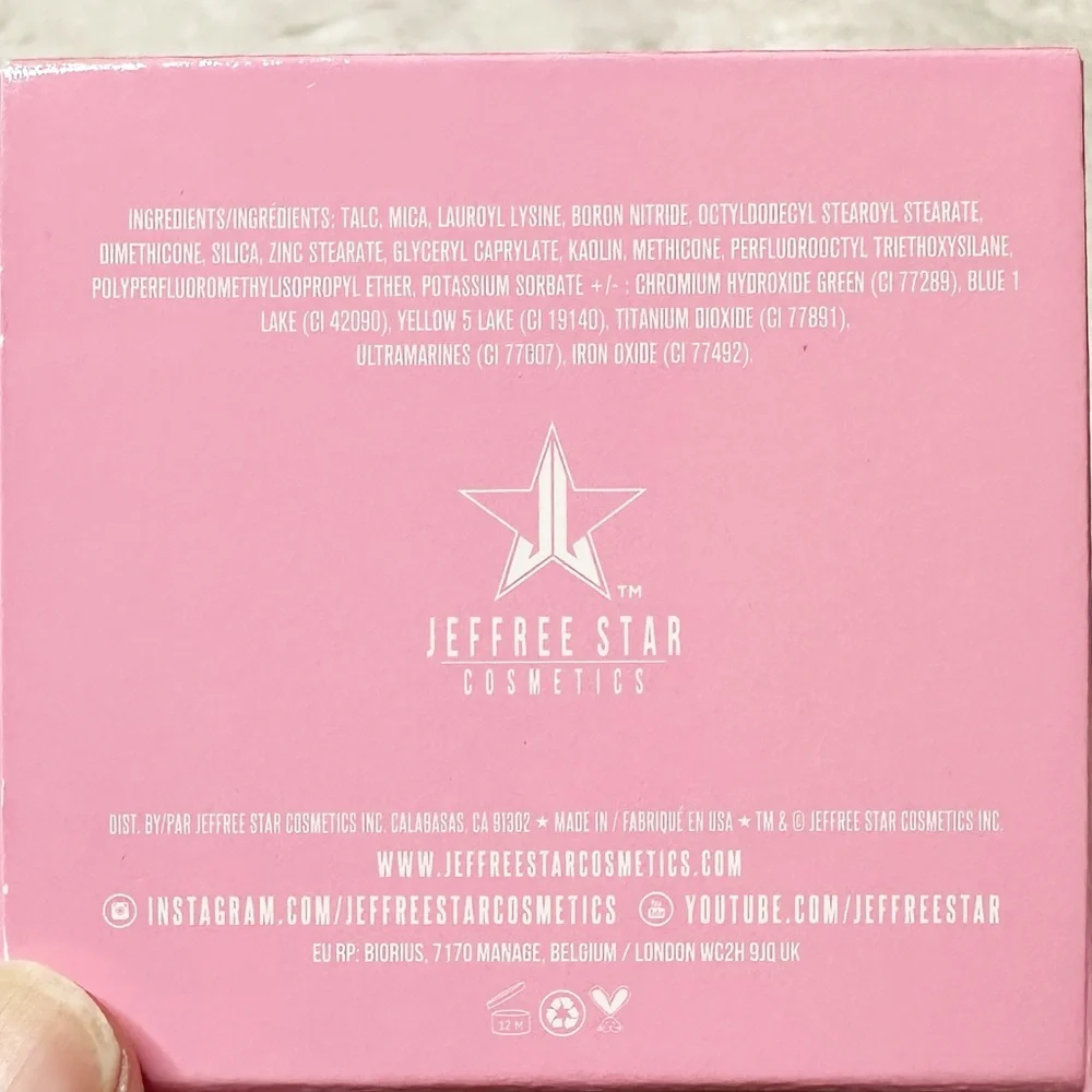 NIB Jeffree Star Eyeshadow Artistry Single in Heavy Weighted 1.5g